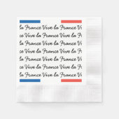 Franse vlag, Vive la France, Bastille Day Party Servetten (Voorkant)