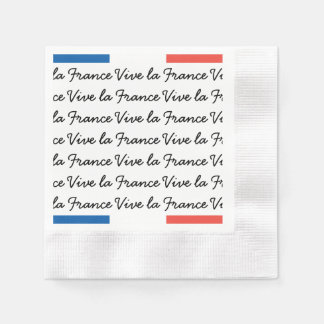 Franse vlag, Vive la France, Bastille Day Party Servetten