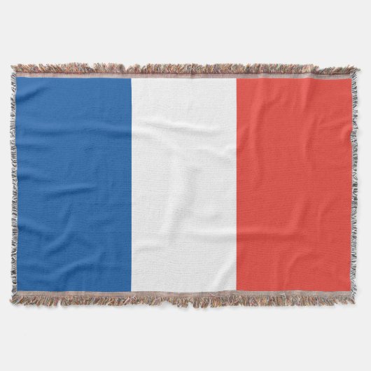 Franse vlag Vive La France Deken (Voorkant)