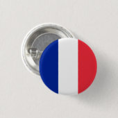 Franse vlag, vlag van Frankrijk Ronde Button 3,2 Cm (Voorkant /achterkant)
