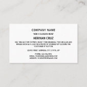 Franse vlag, vlag van Frankrijk Visitekaartje (Achterkant)