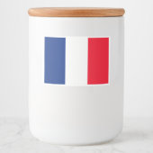 Franse vlag voedseletiket voedselcontainer etiket (Voorkant)