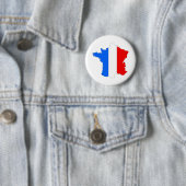 Franse vlag — volledige grootte ronde button 5,7 cm (In situ)