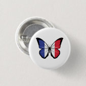 Franse vlag voor vlinder ronde button 3,2 cm (Voorkant /achterkant)