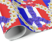 franse vlag - vredesvlag cadeaupapier (Rol Hoek)