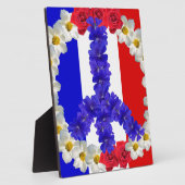 franse vlag - vredesvlag fotoplaat (Zijkant)