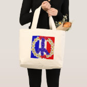 franse vlag - vredesvlag grote tote bag (Voorkant (product))
