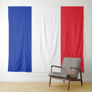 FRANSE VLAG WANDKLEED