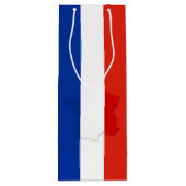 Franse vlag wijn cadeautas (Achterkant)