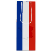 Franse vlag wijn cadeautas (Voorkant)