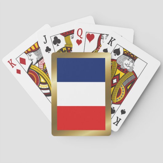 Franse Vlaggenspeelkaarten Pokerkaarten (Achterkant)