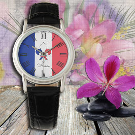 Franse vlagpatriotten/mode watch horloge