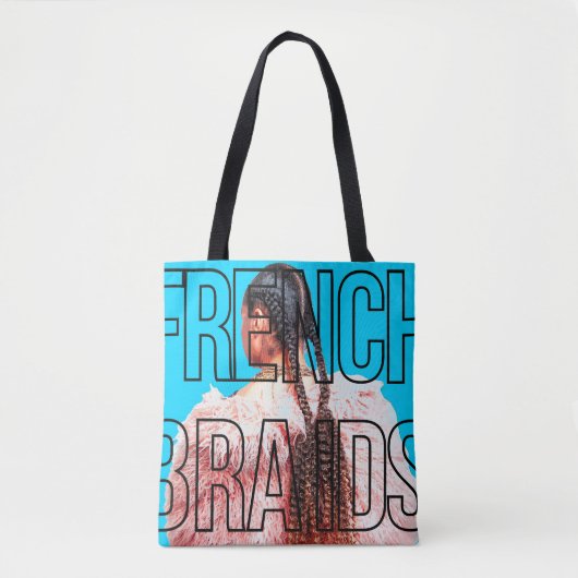 Franse vlechten Tas. Tote Bag (Voorkant)