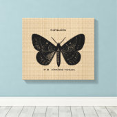  Franse Vlinder op Canvas (Insitu (Houten vloer))