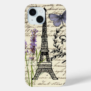franse vlinder parijs eiffel tower iPhone 15 case
