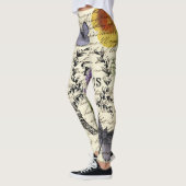 franse vlinder parijs eiffel tower leggings (Links)