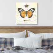 Franse vlinder uitgerekt doek Canvas Afdruk (Insitu (Slaapkamer))