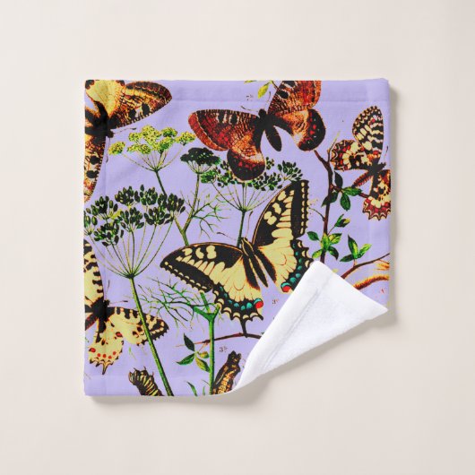 Franse vlinders bad handdoek (Wasdoekje)