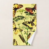 Franse vlinders bad handdoek (Handdoek)