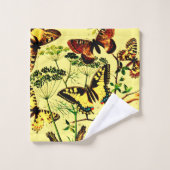 Franse vlinders bad handdoek (Wasdoekje)