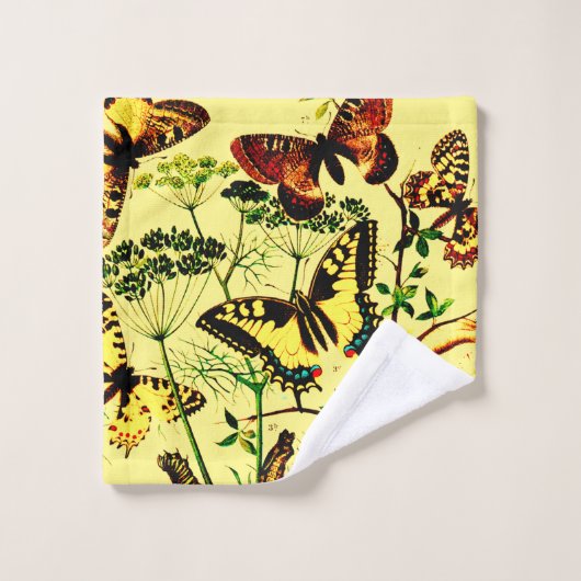 Franse vlinders bad handdoek (Wasdoekje)