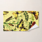 Franse vlinders bad handdoek (Handdoek)