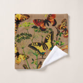 Franse vlinders bad handdoek (Wasdoekje)