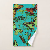 Franse vlinders bad handdoek (Handdoek)