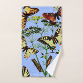 Franse vlinders bad handdoek (Handdoek)