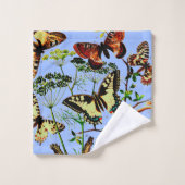 Franse vlinders bad handdoek (Wasdoekje)