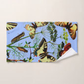 Franse vlinders bad handdoek (Handdoek)