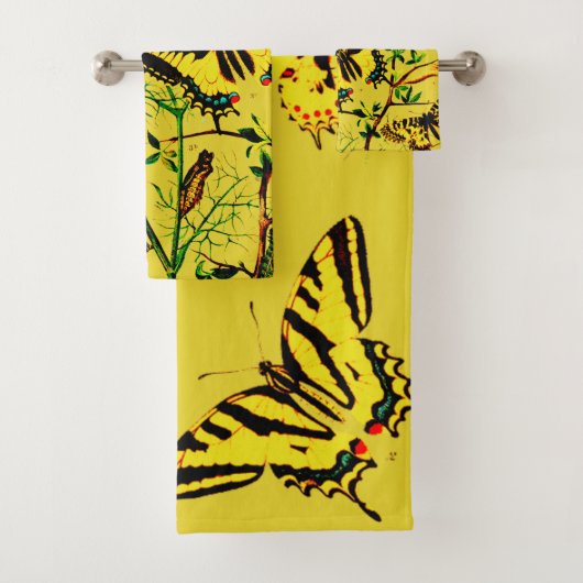 Franse vlinders bad handdoek (Insitu)
