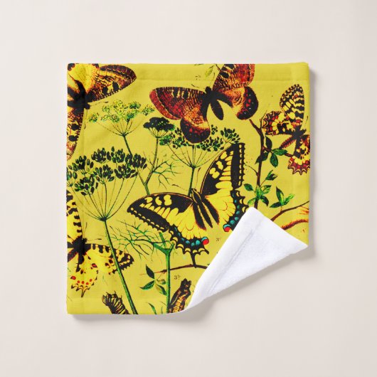 Franse vlinders bad handdoek (Wasdoekje)