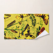 Franse vlinders bad handdoek (Handdoek)