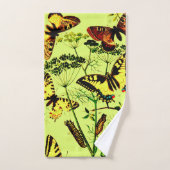 Franse vlinders bad handdoek (Handdoek)