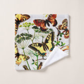 Franse vlinders bad handdoek (Wasdoekje)