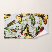 Franse vlinders bad handdoek (Handdoek)