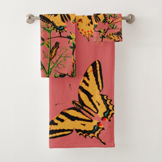 Franse vlinders bad handdoek (Insitu)