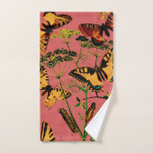 Franse vlinders bad handdoek (Handdoek)