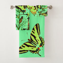 Franse vlinders bad handdoek