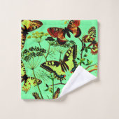 Franse vlinders bad handdoek (Wasdoekje)