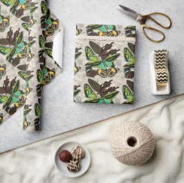 Franse  Vlinders Illustratie-1 Cadeaupapier