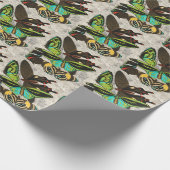 Franse  Vlinders Illustratie-1 Cadeaupapier (Hoek)