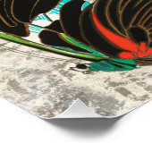 Franse Vlinders Illustratie-1 Perfect Poster (Hoek)