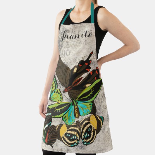 Franse Vlinders Illustratie-1 Schort (Insitu)