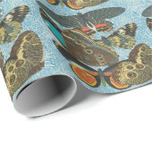 Franse Vlinders Illustratie-2 Cadeaupapier (Rol Hoek)