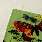 Franse vlinders strandlaken (In situ)