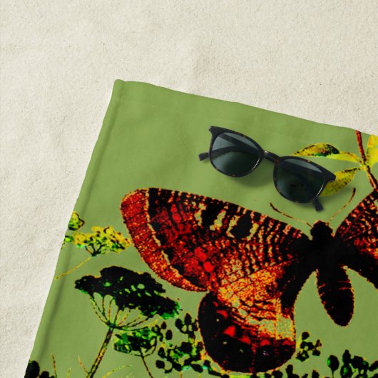 Franse vlinders strandlaken (In situ)