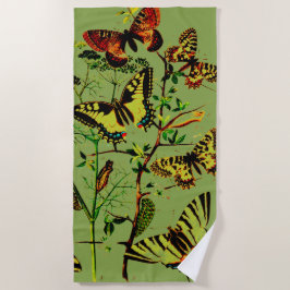 Franse vlinders strandlaken