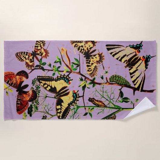 Franse vlinders strandlaken (Voorkant)